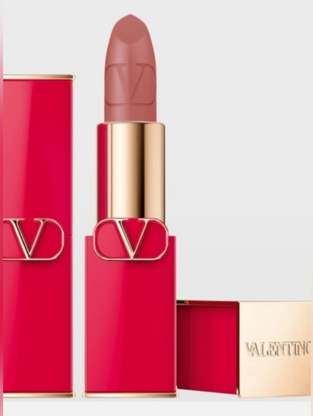 Valentino Rosso Reusable Cases- Matte Falling For Nude Matte Full Size BNIB